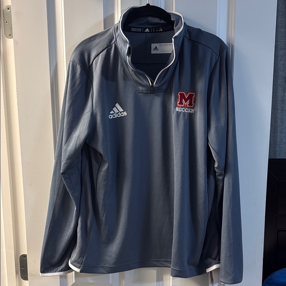 Adidas Gray Soccer Pullover